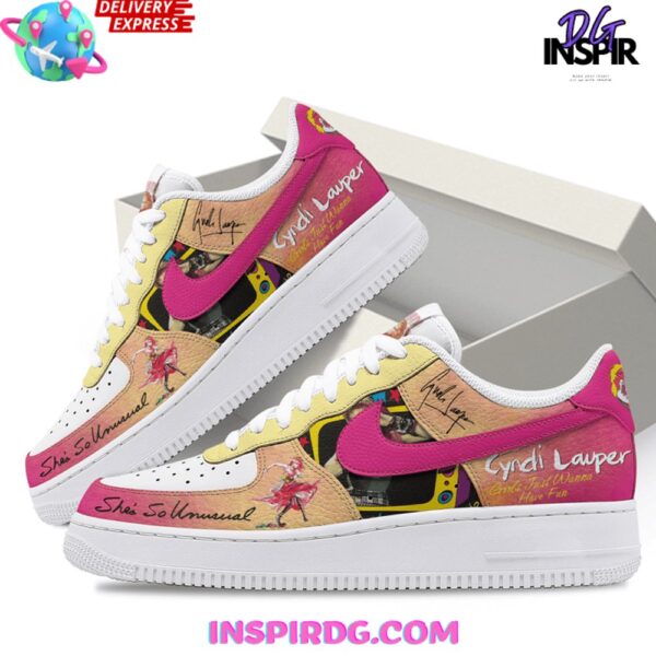 Tubopro Cyndi Lauper Air Low-Top Sneakers Shoes For Men And Women - Image 2