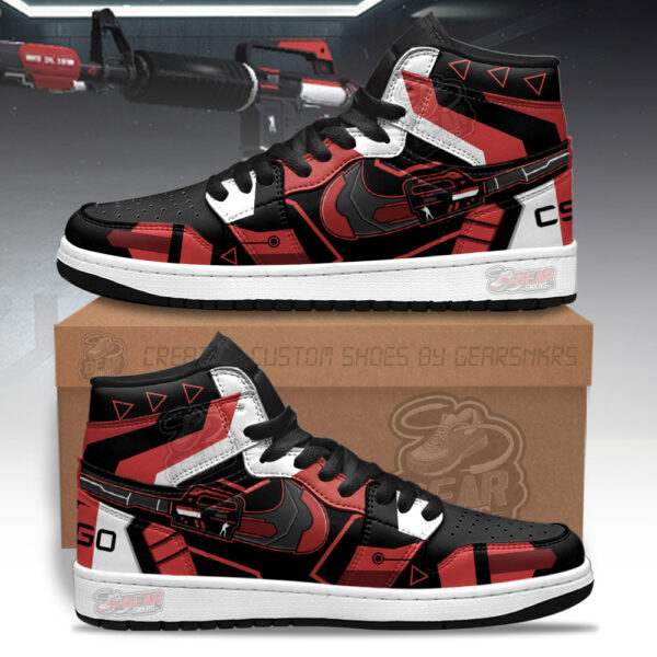 Tubopro Cyrex M4A1-S Counter Strike Skins AJ1 High Sneakers Shoes For Men And Women