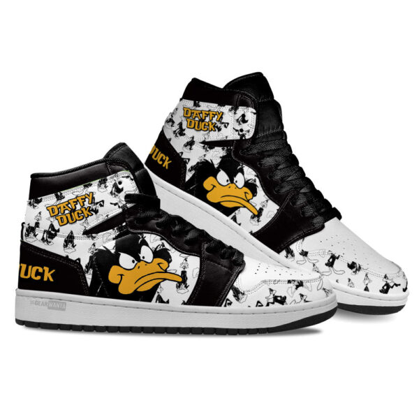 Tubopro Daffy Duck AJ1 High Sneakers Shoes For Men And Women - Image 3