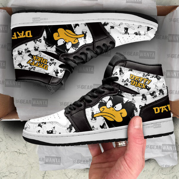 Tubopro Daffy Duck AJ1 High Sneakers Shoes For Men And Women - Image 2