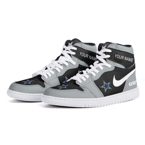 Tubopro Dallas Cowboys AJ1 High Sneakers Shoes For Men And Women