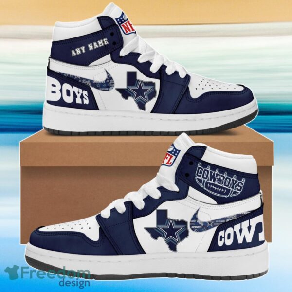 Tubopro Dallas Cowboys AJ1 High Sneakers Shoes For Men And Women