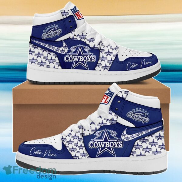 Tubopro Dallas Cowboys AJ1 High Sneakers Shoes For Men And Women