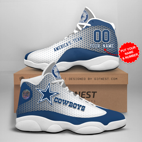 Tubopro Dallas Cowboys AJ13 Sneakers Shoes For Men And Women