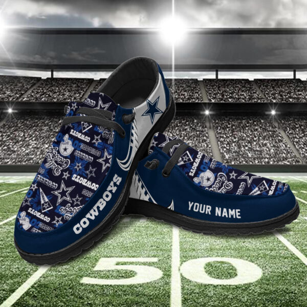 Tubopro Dallas Cowboys Hey Dude Shoes For Men And Women - Image 2