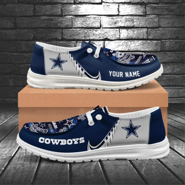Tubopro Dallas Cowboys Hey Dude Shoes For Men And Women - Image 5