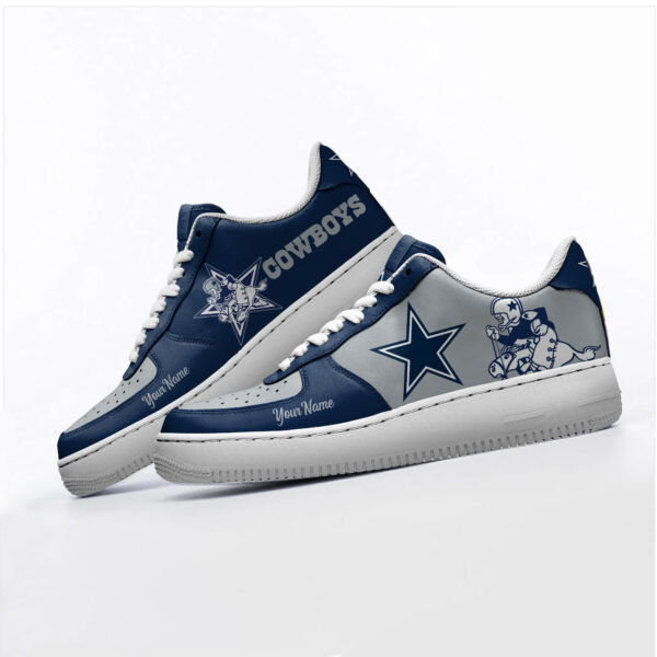 Tubopro Dallas Cowboys NFL Air Low-Top Sneakers Shoes For Men And Women - Image 2