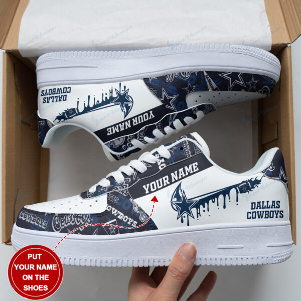 Tubopro Dallas Cowboys NFL Air Low-Top Sneakers Shoes For Men And Women