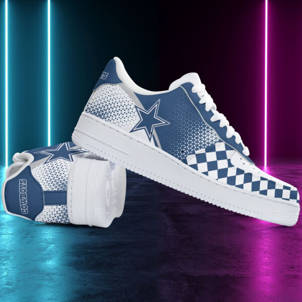 Tubopro Dallas Cowboys NFL Air Low-Top Sneakers Shoes For Men And Women - Image 3