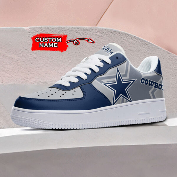 Tubopro Dallas Cowboys NFL Air Low-Top Sneakers Shoes For Men And Women - Image 2