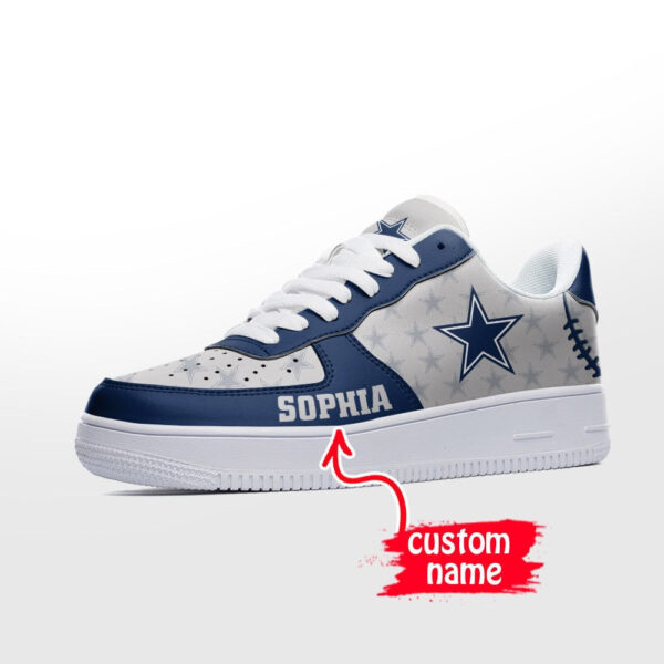 Tubopro Dallas Cowboys NFL Air Low-Top Sneakers Shoes For Men And Women - Image 2