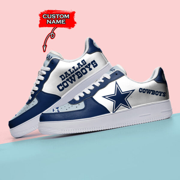 Tubopro Dallas Cowboys NFL Air Low-Top Sneakers Shoes For Men And Women - Image 3