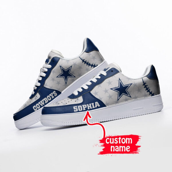 Tubopro Dallas Cowboys NFL Air Low-Top Sneakers Shoes For Men And Women - Image 3