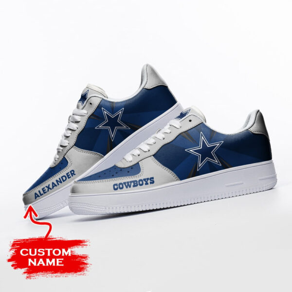 Tubopro Dallas Cowboys NFL Air Low-Top Sneakers Shoes For Men And Women - Image 3