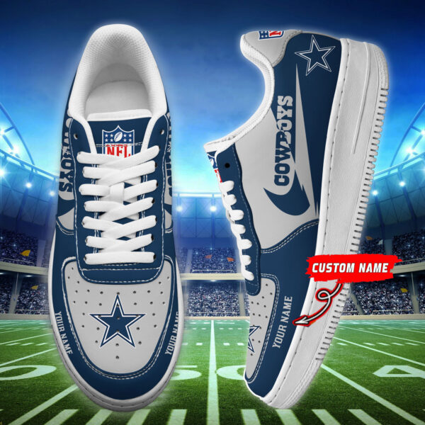 Tubopro Dallas Cowboys NFL Air Low-Top Sneakers Shoes For Men And Women