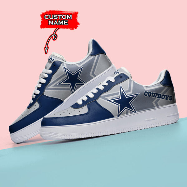 Tubopro Dallas Cowboys NFL Air Low-Top Sneakers Shoes For Men And Women - Image 3