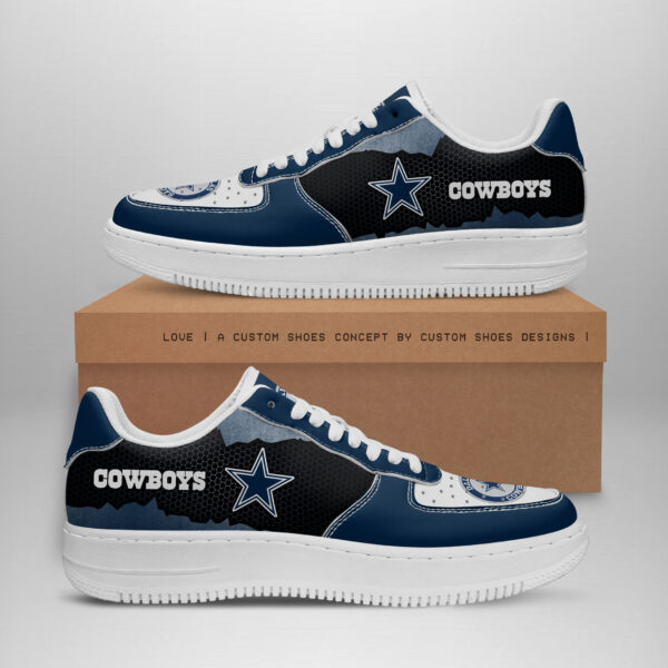 Tubopro Dallas Cowboys NFL Air Low-Top Sneakers Shoes For Men And Women