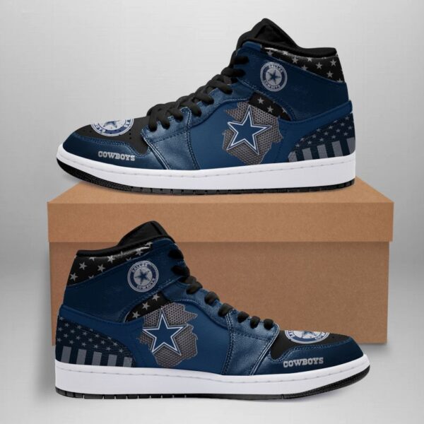 Tubopro Dallas Cowboys NFL AJ1 High Sneakers Shoes For Men And Women