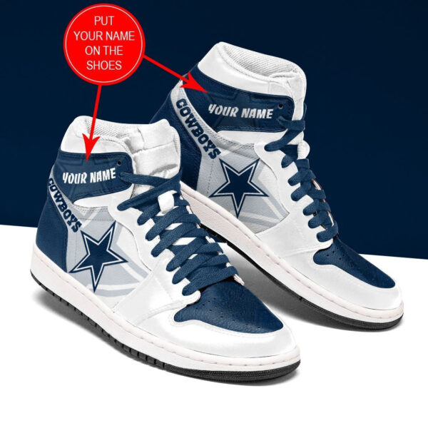 Tubopro Dallas Cowboys NFL AJ1 High Sneakers Shoes For Men And Women