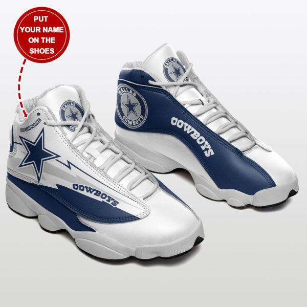 Tubopro Dallas Cowboys NFL AJ13 Sneakers Shoes For Men And Women - Image 2