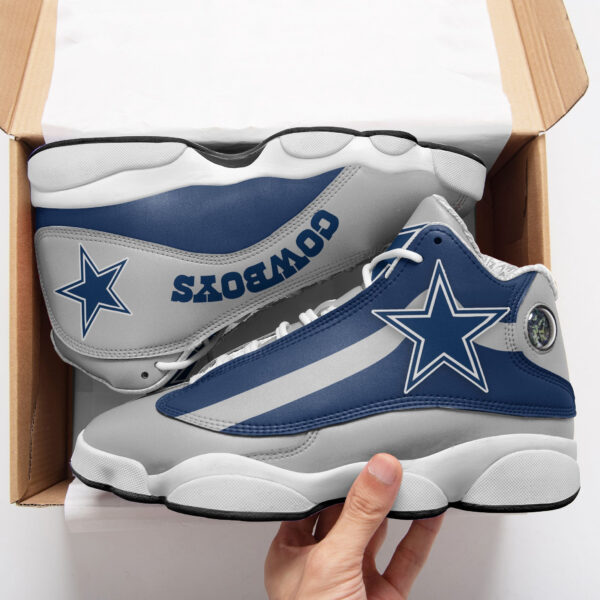 Tubopro Dallas Cowboys NFL AJ13 Sneakers Shoes For Men And Women - Image 2