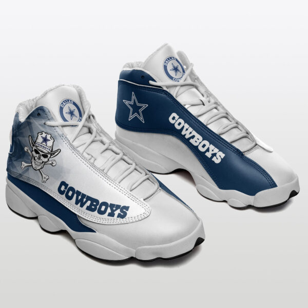 Tubopro Dallas Cowboys NFL AJ13 Sneakers Shoes For Men And Women - Image 2
