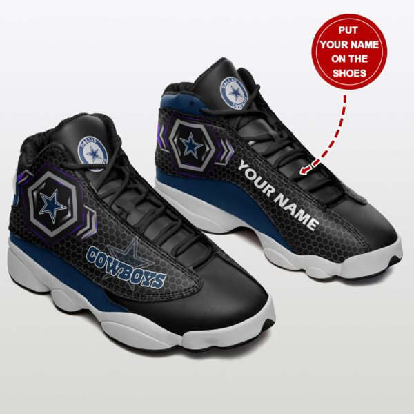 Tubopro Dallas Cowboys NFL AJ13 Sneakers Shoes For Men And Women - Image 2