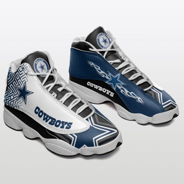 Tubopro Dallas Cowboys NFL AJ13 Sneakers Shoes For Men And Women - Image 2