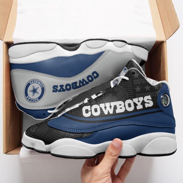 Tubopro Dallas Cowboys NFL AJ13 Sneakers Shoes For Men And Women - Image 2
