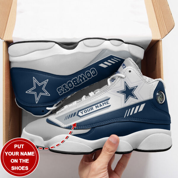 Tubopro Dallas Cowboys NFL AJ13 Sneakers Shoes For Men And Women - Image 2