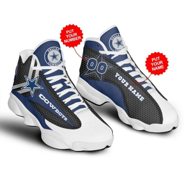 Tubopro Dallas Cowboys NFL AJ13 Sneakers Shoes For Men And Women - Image 2