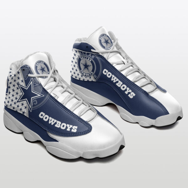 Tubopro Dallas Cowboys NFL AJ13 Sneakers Shoes For Men And Women - Image 2