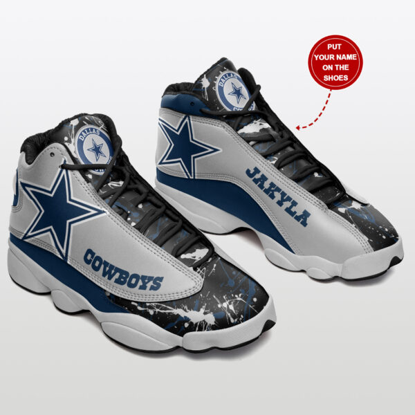 Tubopro Dallas Cowboys NFL AJ13 Sneakers Shoes For Men And Women - Image 2