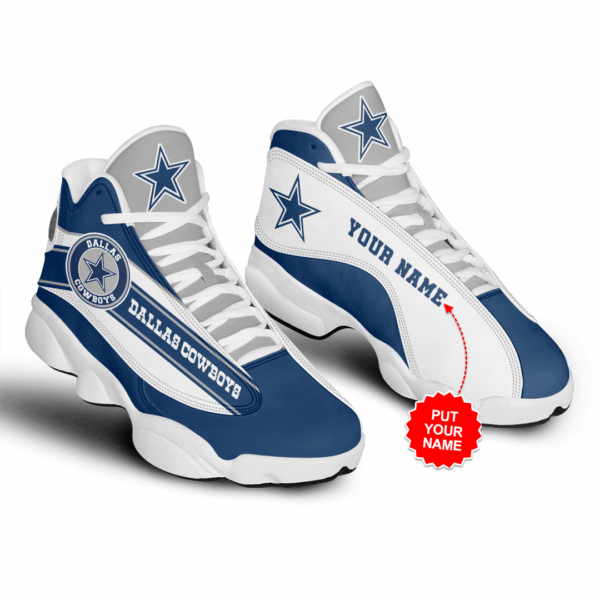 Tubopro Dallas Cowboys NFL AJ13 Sneakers Shoes For Men And Women - Image 2