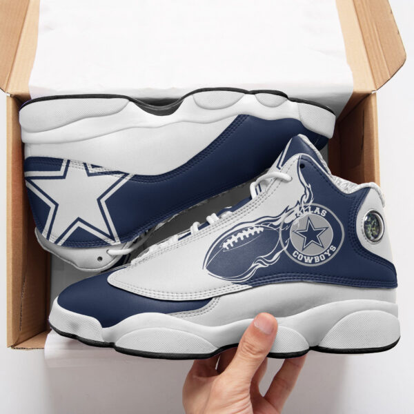 Tubopro Dallas Cowboys NFL AJ13 Sneakers Shoes For Men And Women - Image 2