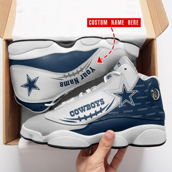 Tubopro Dallas Cowboys NFL AJ13 Sneakers Shoes For Men And Women - Image 2