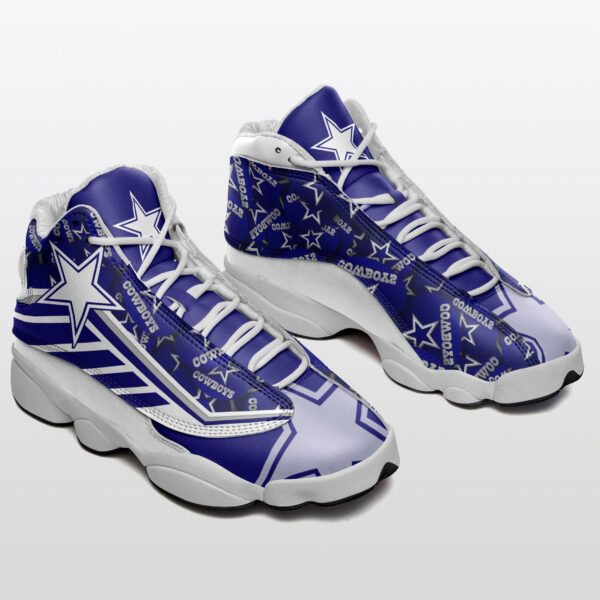 Tubopro Dallas Cowboys NFL AJ13 Sneakers Shoes For Men And Women - Image 2