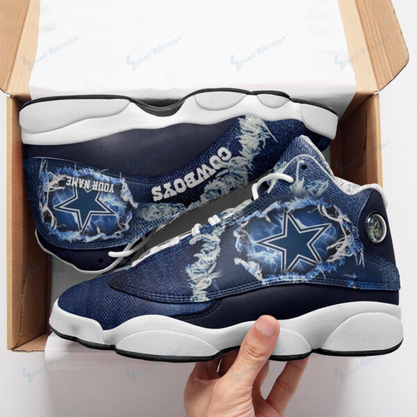 Tubopro Dallas Cowboys NFL AJ13 Sneakers Shoes For Men And Women - Image 2