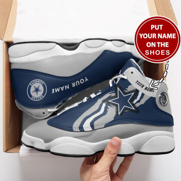 Tubopro Dallas Cowboys NFL AJ13 Sneakers Shoes For Men And Women - Image 2