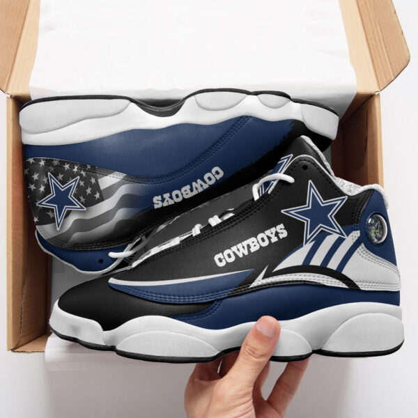 Tubopro Dallas Cowboys NFL AJ13 Sneakers Shoes For Men And Women - Image 2