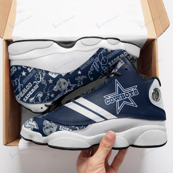 Tubopro Dallas Cowboys NFL AJ13 Sneakers Shoes For Men And Women - Image 2