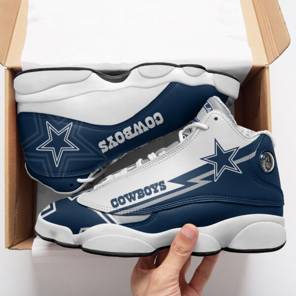 Tubopro Dallas Cowboys NFL AJ13 Sneakers Shoes For Men And Women - Image 2