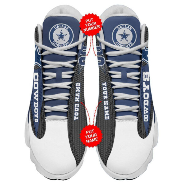Tubopro Dallas Cowboys NFL AJ13 Sneakers Shoes For Men And Women - Image 3