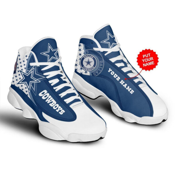 Tubopro Dallas Cowboys NFL AJ13 Sneakers Shoes For Men And Women - Image 2