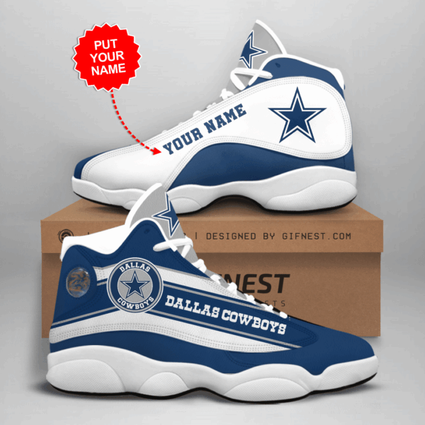 Tubopro Dallas Cowboys NFL AJ13 Sneakers Shoes For Men And Women