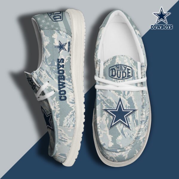 Tubopro Dallas Cowboys Personalized Hey Dude Shoes For Men And Women