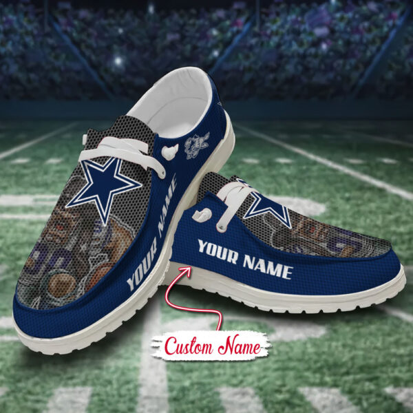 Tubopro Dallas Cowboys Personalized Hey Dude Shoes For Men And Women