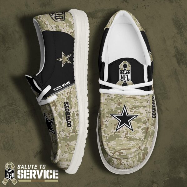 Tubopro Dallas Cowboys Personalized Hey Dude Shoes For Men And Women