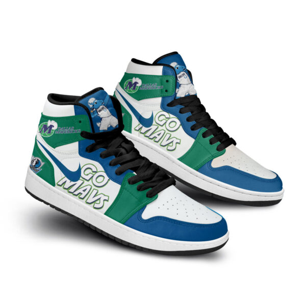 Tubopro Dallas Mavericks AJ1 High Sneakers Shoes For Men And Women - Image 2