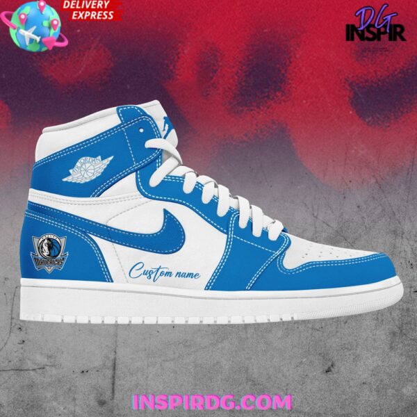 Tubopro Dallas Mavericks AJ1 High Sneakers Shoes For Men And Women - Image 2
